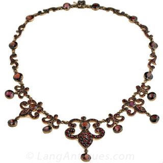 Bohemian Garnet Necklace