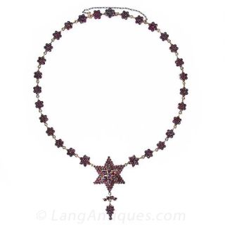 Bohemian Garnet Necklace