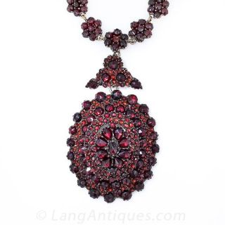 Bohemian Garnet Necklace
