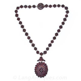 Bohemian Garnet Necklace