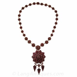 Bohemian Garnet Necklace