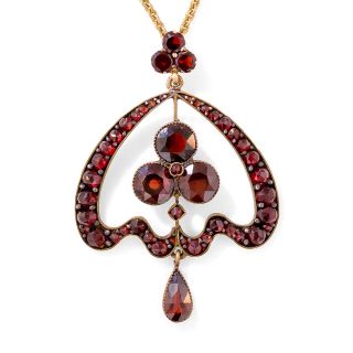 Bohemian Garnet Necklace
