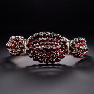 Bohemian Garnet Oval Link Bracelet - 2