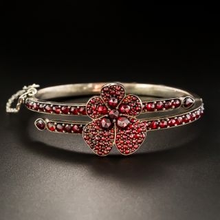 Bohemian Garnet Pansy Bracelet - 1