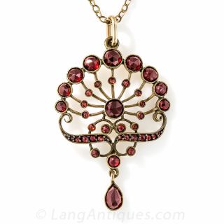 Bohemian Garnet Pendant