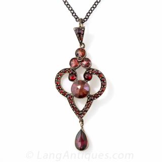 Bohemian Garnet Pendant