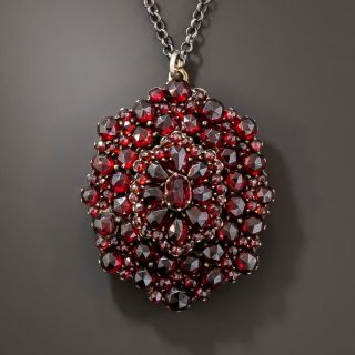 Bohemian Garnet Pendant Locket - 1