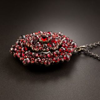 Bohemian Garnet Pendant Locket