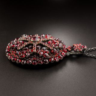 Bohemian Garnet Pendant Locket