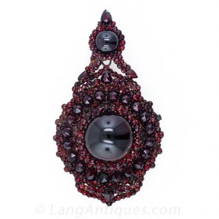 Bohemian Garnet Pendant Locket