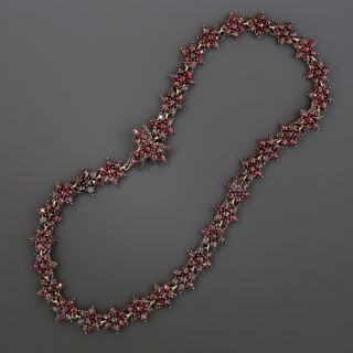 Bohemian Garnet Star Necklace