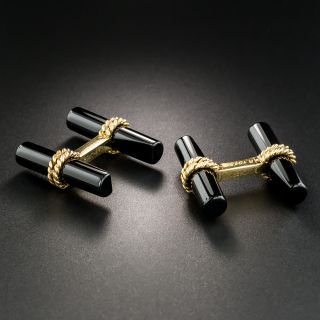 Boucheron Onyx and Gold Cufflinks - 2