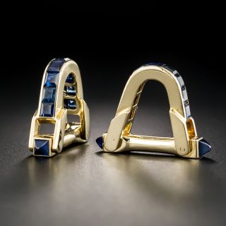 Boucheron Sapphire Cufflinks, French - 2