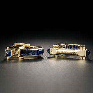 Boucheron Sapphire Cufflinks, French