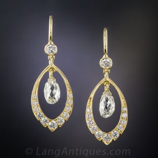 Briolette Diamond Earrings