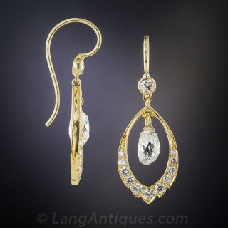 Briolette Diamond Earrings