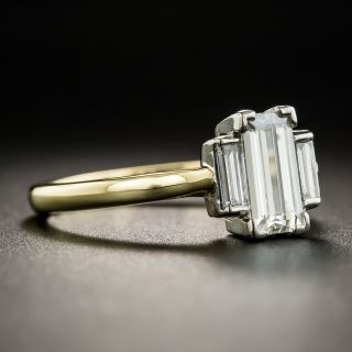 British Emerald-Cut Diamond Engagement Ring