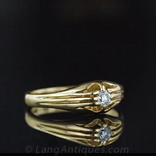 British Made Antique Diamond Solitaire