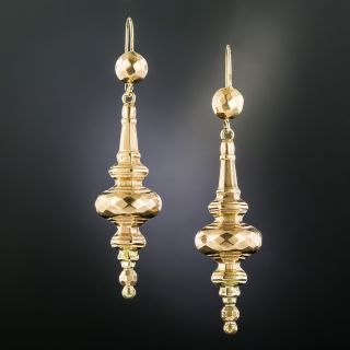 British Victorian Dangle Earrings - 2