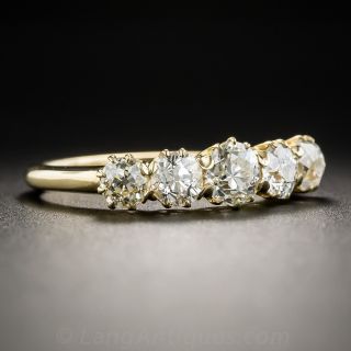 British Vintage Five-Stone Diamond Ring