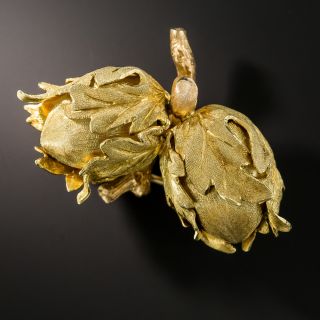 Buccellati Double Acorn Brooch - 1