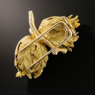 Buccellati Double Acorn Brooch