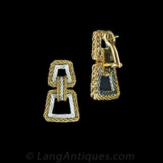 Buccellati Two-Tone Gold Earrings 
