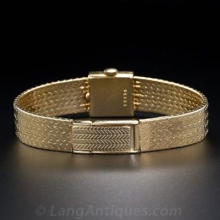Bucherer 18KY Gold Ladies Bracelet Watch