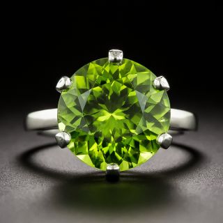 Bulgari 6.53 Carat Peridot Solitaire Ring  - 3
