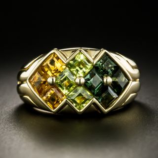 Bulgari Tourmaline, Peridot and Citrine Ring - 2