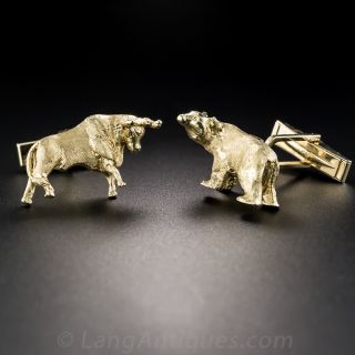 Bull and Bear Cufflinks