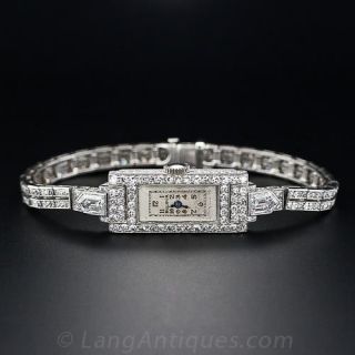 Bulova Platinum Diamond Wrist Watch