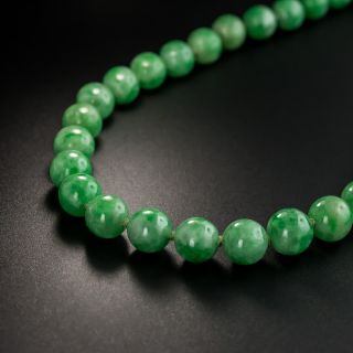 Burmese Jade Bead 22 1/2 Inch Strand