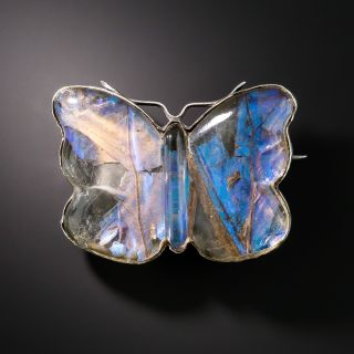Butterfly Wings Silver Butterfly Brooch
