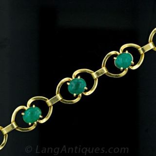Cabochon Emerald Bracelet Main View