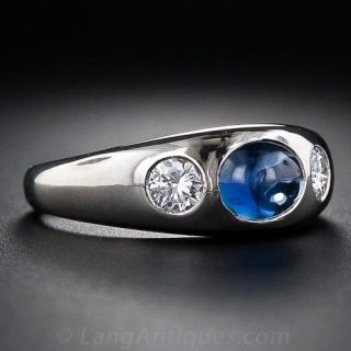Cabochon Sapphire Domed Band Ring