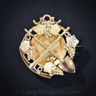California Miners Brooch
