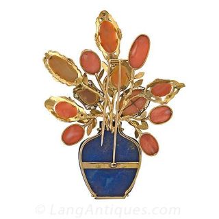 Cameo Boquet Brooch