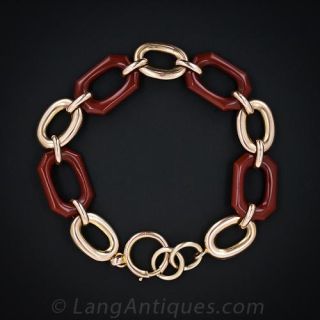 Art Deco Link Bracelet