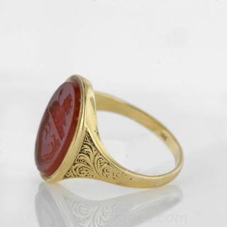 Carnelian Intaglio Ring