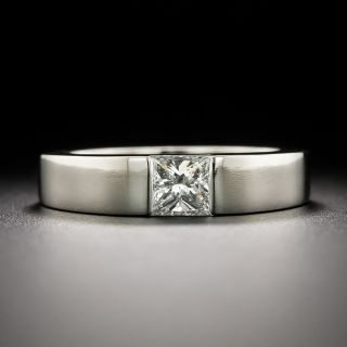 Cartier .45 Carat Princess-Cut Diamond Band Ring - 2