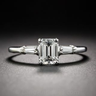 Cartier .70 Carat Emerald-Cut Diamond Engagement Ring