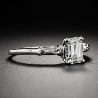 Cartier .70 Carat Emerald-Cut Diamond Engagement Ring