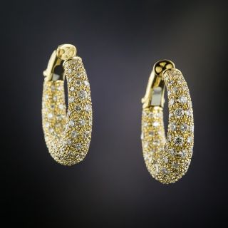 Cartier Diamond Hoop Earrings - 3