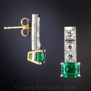 Cartier Emerald and Diamond Earrings