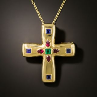 Cartier Multi-Gem Byzantine Cross - 4