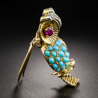 Cartier Owl Brooch