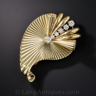 Cartier Paisley Diamond Clip