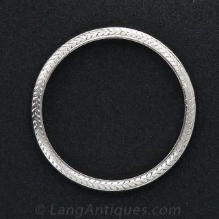 Cartier Platinum Wedding Band - Circa 1932