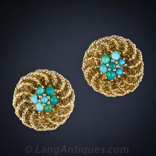 Cartier  Turquoise Earrings